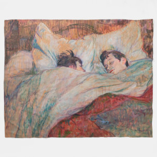 Toulouse-Lautrec - The Bed Fleece Deken