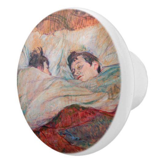 Toulouse-Lautrec - The Bed Keramische Knop (Rechts)