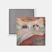 Toulouse-Lautrec - The Bed Magneet (Voorkant / Achterkant)