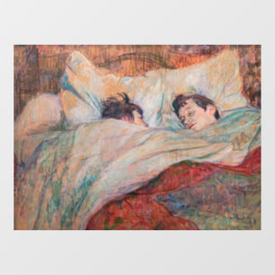 Toulouse-Lautrec - The Bed Raamsticker