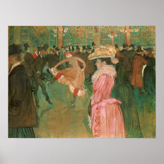 Toulouse-Lautrec - The Dance Poster (Voorkant)