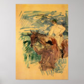 Toulouse-Lautrec - The Jockey 3 Poster (Voorkant)