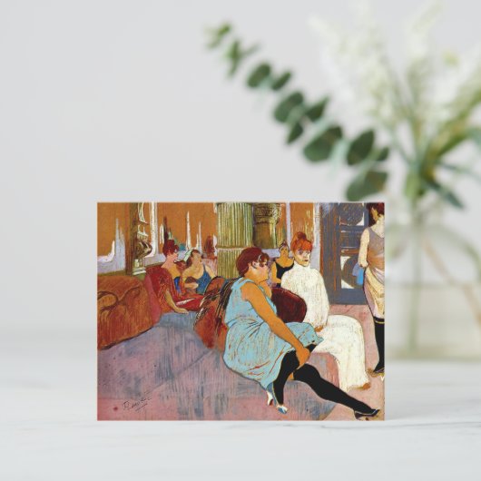 Toulouse-Lautrec - The Salon in the Rue des Moulin Briefkaart (Staand voorkant)
