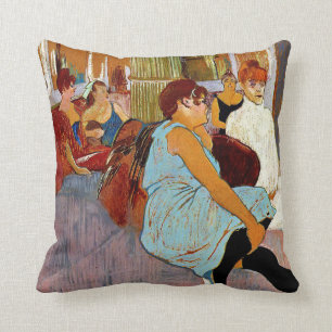 Toulouse-Lautrec - The Salon in the Rue des Moulin Kussen