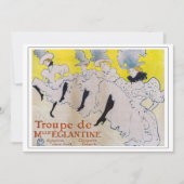 Toulouse-Lautrec - Troupe de Mlle Eglantine Bedankkaart (Voorkant)