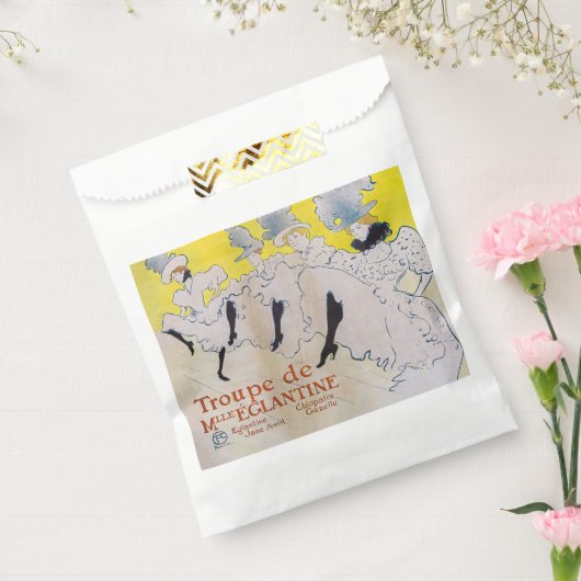 Toulouse-Lautrec - Troupe de Mlle Eglantine Bedankzakje (Gezegeld)