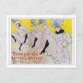 Toulouse-Lautrec - Troupe de Mlle Eglantine Briefkaart (Voorkant)