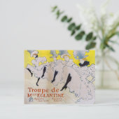 Toulouse-Lautrec - Troupe de Mlle Eglantine Briefkaart (Staand voorkant)