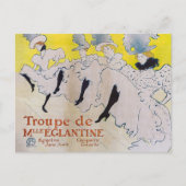 Toulouse-Lautrec - Troupe de Mlle Eglantine Briefkaart (Voorkant)