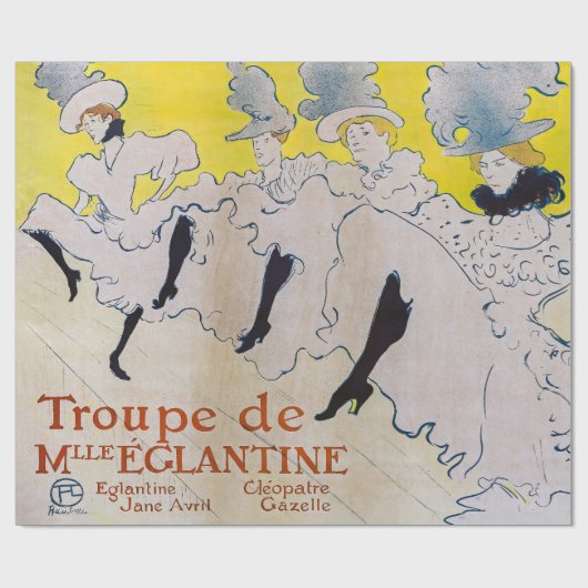 Toulouse-Lautrec - Troupe de Mlle Eglantine Cadeaupapier (Vlak)