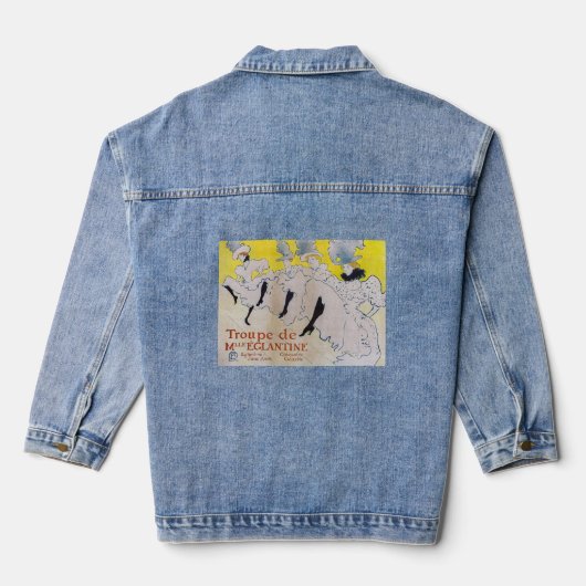 Toulouse-Lautrec - Troupe de Mlle Eglantine Denim Jacket (Achterkant)