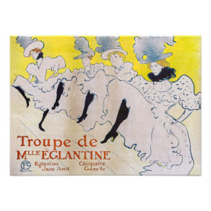 Toulouse-Lautrec - Troupe de Mlle Eglantine Foto Afdruk