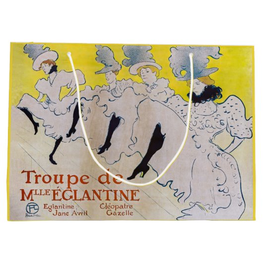 Toulouse-Lautrec - Troupe de Mlle Eglantine Groot Cadeauzakje (Achterkant)