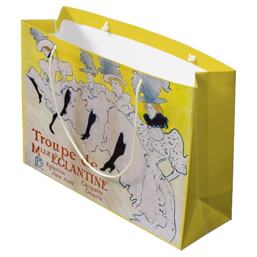 Toulouse-Lautrec - Troupe de Mlle Eglantine Groot Cadeauzakje (Achterkant Gekanteld)
