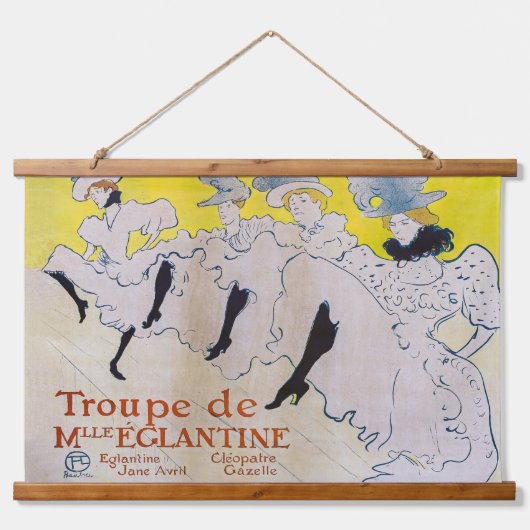 Toulouse-Lautrec - Troupe de Mlle Eglantine Hangend Wandkleed (Voorkant)