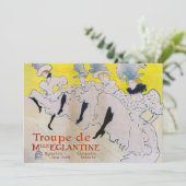 Toulouse-Lautrec - Troupe de Mlle Eglantine Kaart (Staand voorkant)