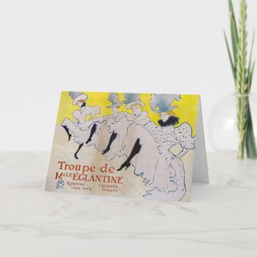 Toulouse-Lautrec - Troupe de Mlle Eglantine Kaart (Voorkant)