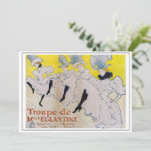 Toulouse-Lautrec - Troupe de Mlle Eglantine Kaart (Staand voorkant)