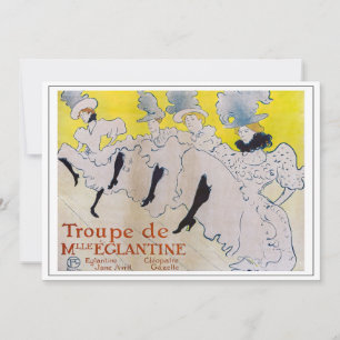 Toulouse-Lautrec - Troupe de Mlle Eglantine Kaart