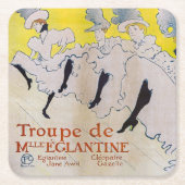 Toulouse-Lautrec - Troupe de Mlle Eglantine Kartonnen Onderzetters (Voorkant)