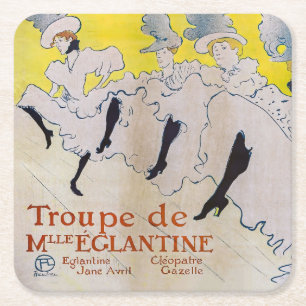 Toulouse-Lautrec - Troupe de Mlle Eglantine Kartonnen Onderzetters