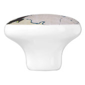 Toulouse-Lautrec - Troupe de Mlle Eglantine Keramische Knop (Zijkant)