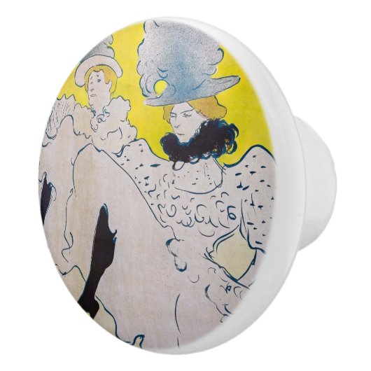 Toulouse-Lautrec - Troupe de Mlle Eglantine Keramische Knop (Rechts)