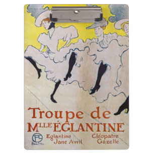 Toulouse-Lautrec - Troupe de Mlle Eglantine Klembord