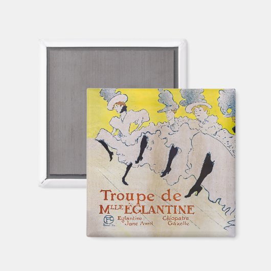 Toulouse-Lautrec - Troupe de Mlle Eglantine Magneet (Voorkant / Achterkant)