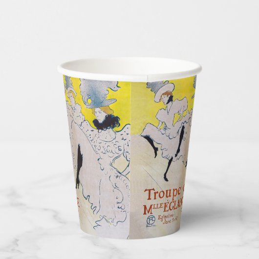 Toulouse-Lautrec - Troupe de Mlle Eglantine Papieren Bekers (Rechts)