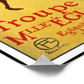 Toulouse Lautrec - Troupe de Mlle Eglantine Poster (Hoek)