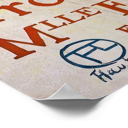 Toulouse-Lautrec - Troupe de Mlle Eglantine Poster (Hoek)