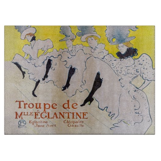 Toulouse-Lautrec - Troupe de Mlle Eglantine Snijplank (Voorkant)