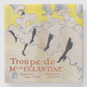 Toulouse-Lautrec - Troupe de Mlle Eglantine Stenen Onderzetter