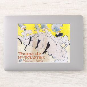 Toulouse-Lautrec - Troupe de Mlle Eglantine Sticker