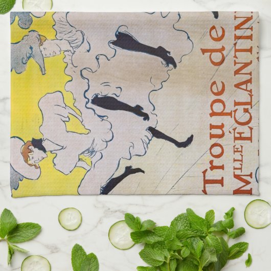 Toulouse-Lautrec - Troupe de Mlle Eglantine Theedoek (Gevouwen)