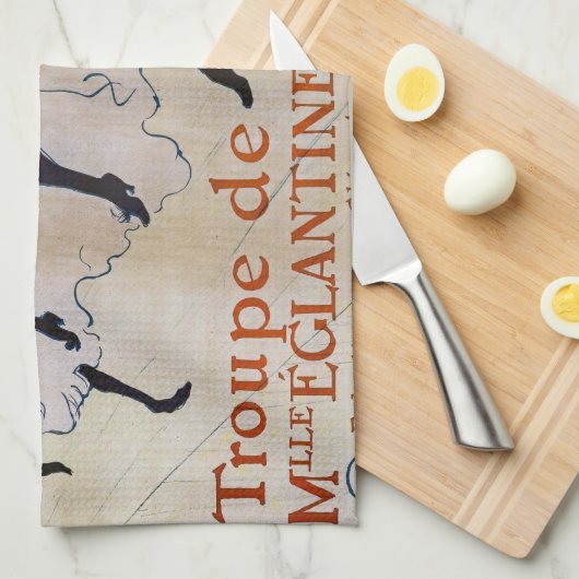 Toulouse-Lautrec - Troupe de Mlle Eglantine Theedoek (Quarter Fold)