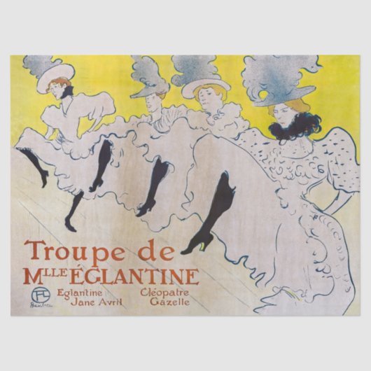 Toulouse-Lautrec - Troupe de Mlle Eglantine Tissuepapier (Voorkant)