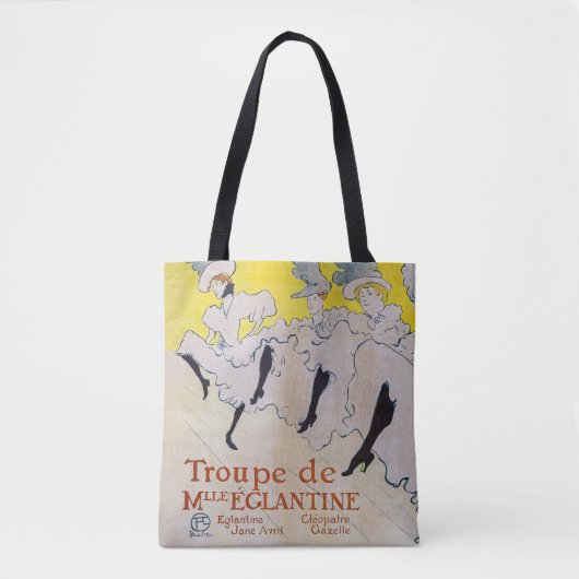 Toulouse-Lautrec - Troupe de Mlle Eglantine Tote Bag (Voorkant)