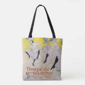 Toulouse-Lautrec - Troupe de Mlle Eglantine Tote Bag (Achterkant)