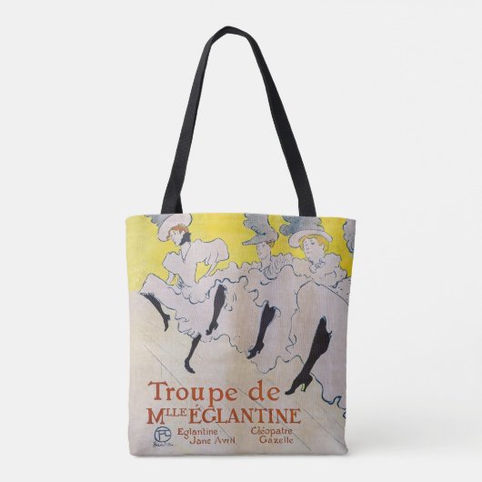 Toulouse-Lautrec - Troupe de Mlle Eglantine Tote Bag (Achterkant)