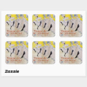 Toulouse-Lautrec - Troupe de Mlle Eglantine Vierkante Sticker (Vel)