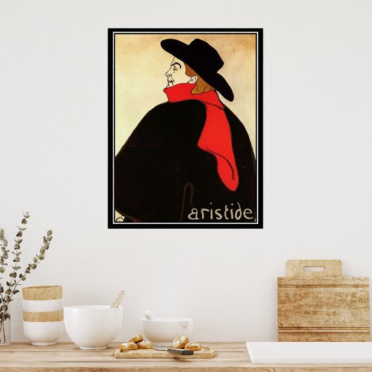 toulouse lautrec vintage poster (Keuken)