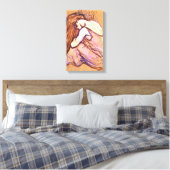 Toulouse-Lautrec - Vrouw kammen haar Canvas Afdruk (Insitu (Slaapkamer))