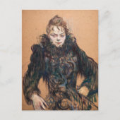 Toulouse-Lautrec - Vrouw met zwarte boa Briefkaart (Voorkant)