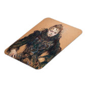 Toulouse-Lautrec - Vrouw met zwarte boa Magneet (Linkerzijde)