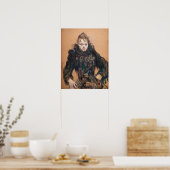Toulouse-Lautrec - Vrouw met zwarte boa Poster (Keuken)