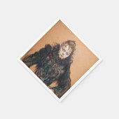 Toulouse-Lautrec - Vrouw met zwarte boa Servet (Hoek)