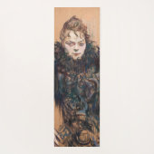 Toulouse-Lautrec - Vrouw met zwarte boa Yogamat (Achterkant)