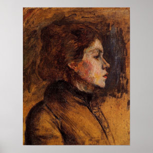 Toulouse-Lautrec - Vrouwenhoofd 1899 Poster